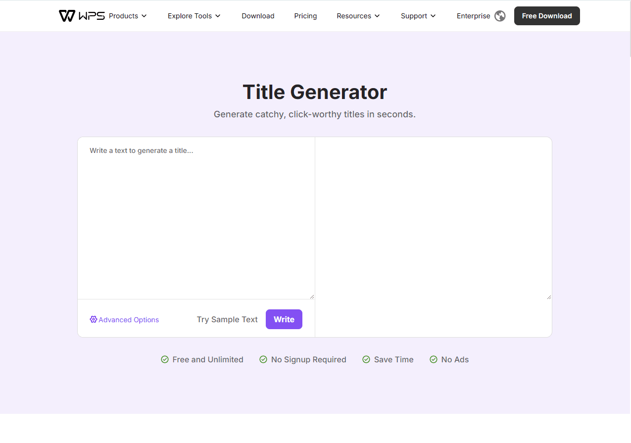 Title Generator screenshot 1