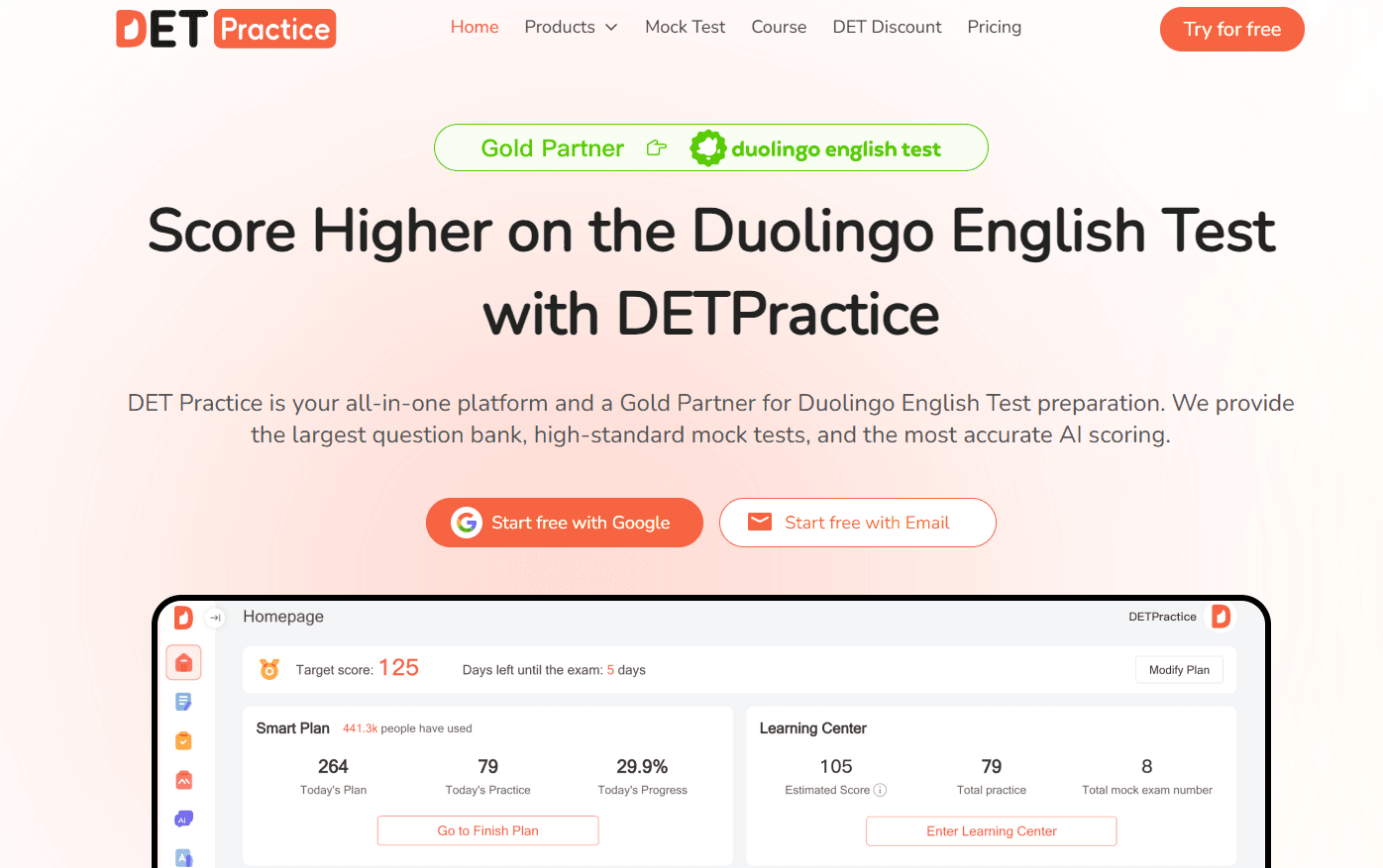 DETPractice screenshot 1