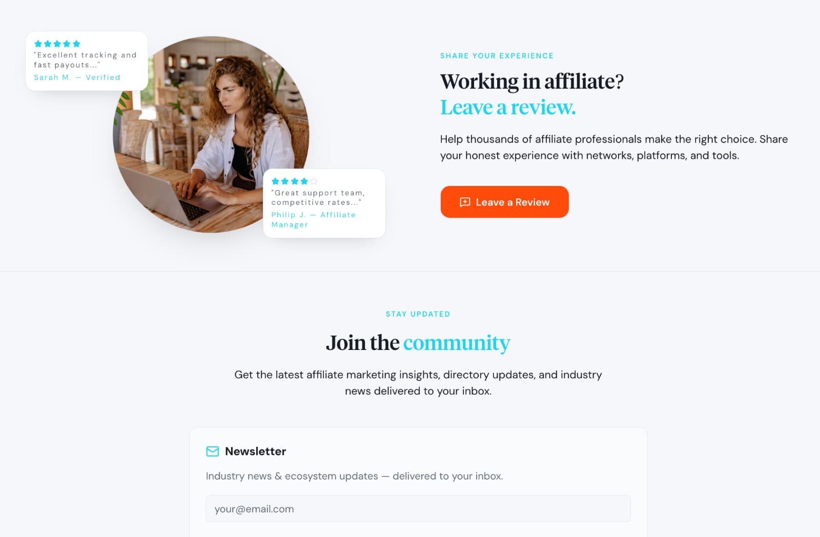 Affiliate Landscape — Global Affiliate Marketing Directory screenshot 1