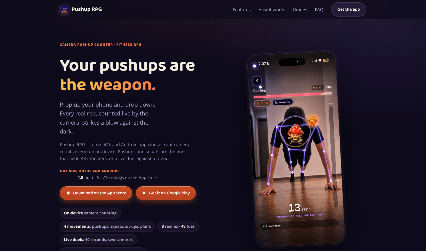 Pushup RPG – Fitness Quest Pushup RPG – Fitness Quest screenshot 1