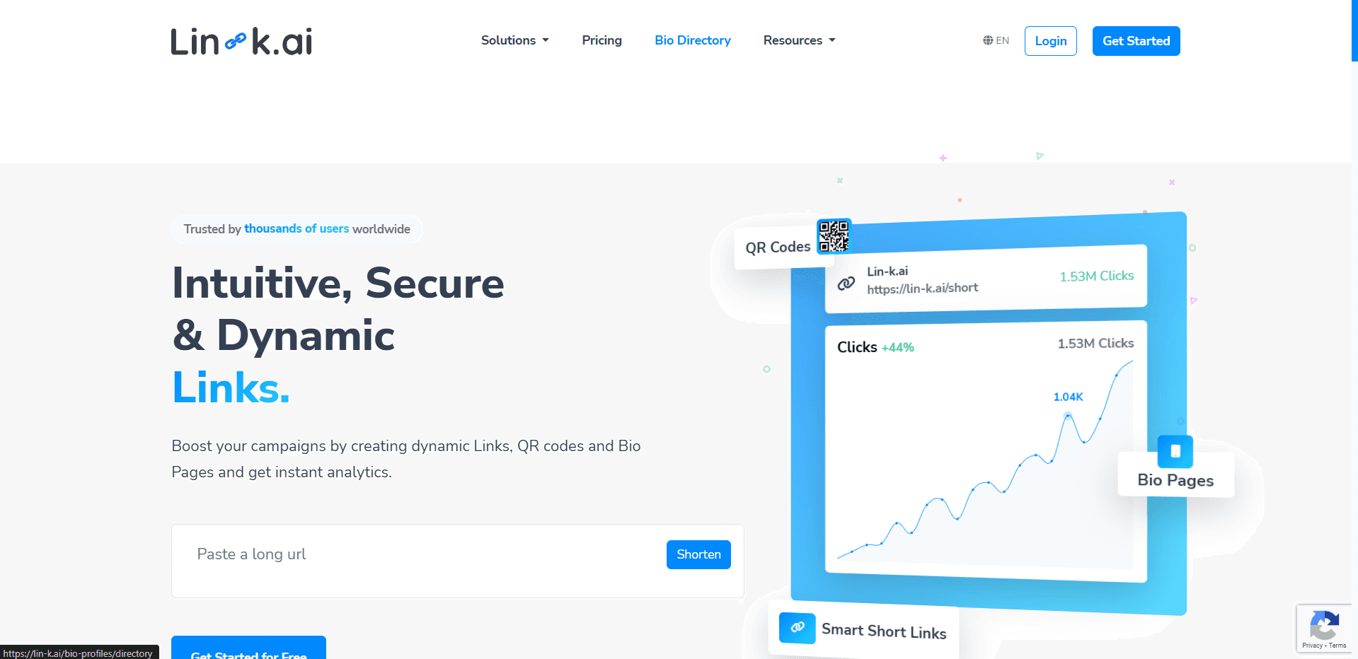 Lin-k.ai: Free Bitly Alternative screenshot 1