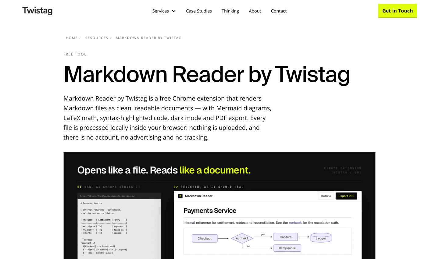 Markdown Reader — Markdown Reader — screenshot 1