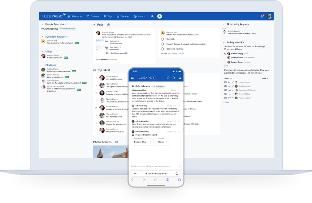 Remote.Team - chat & tasks screenshot 1
