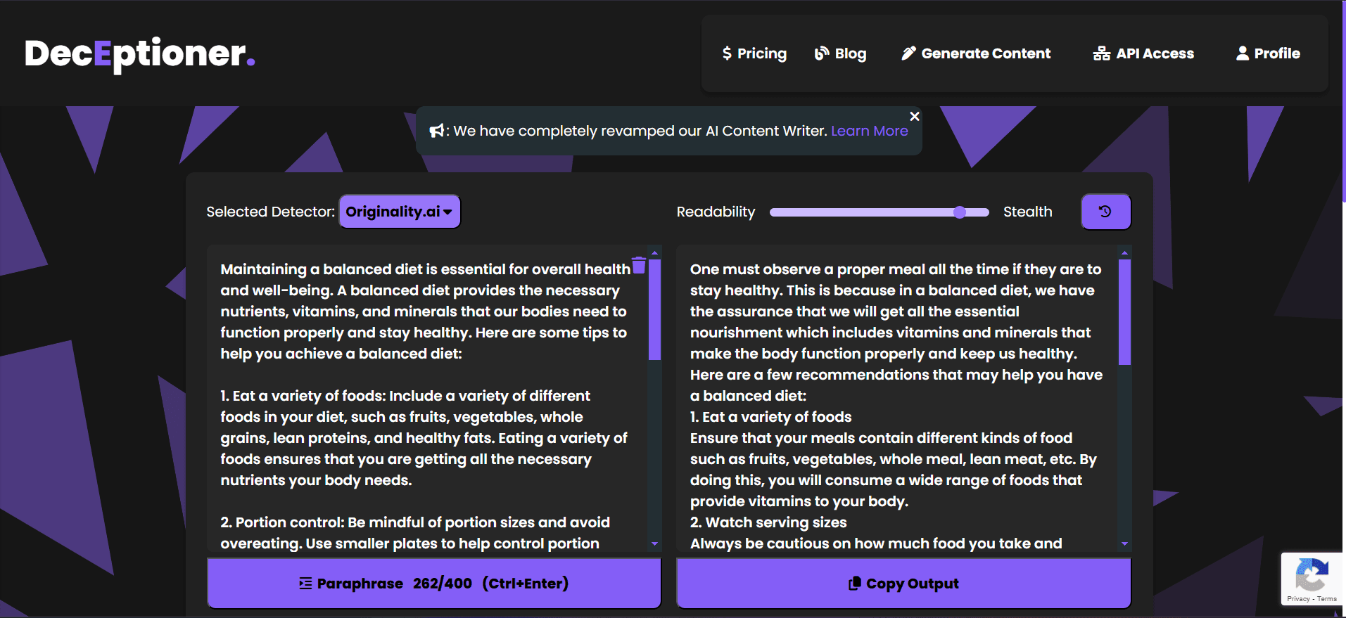 DecEptioner screenshot 1