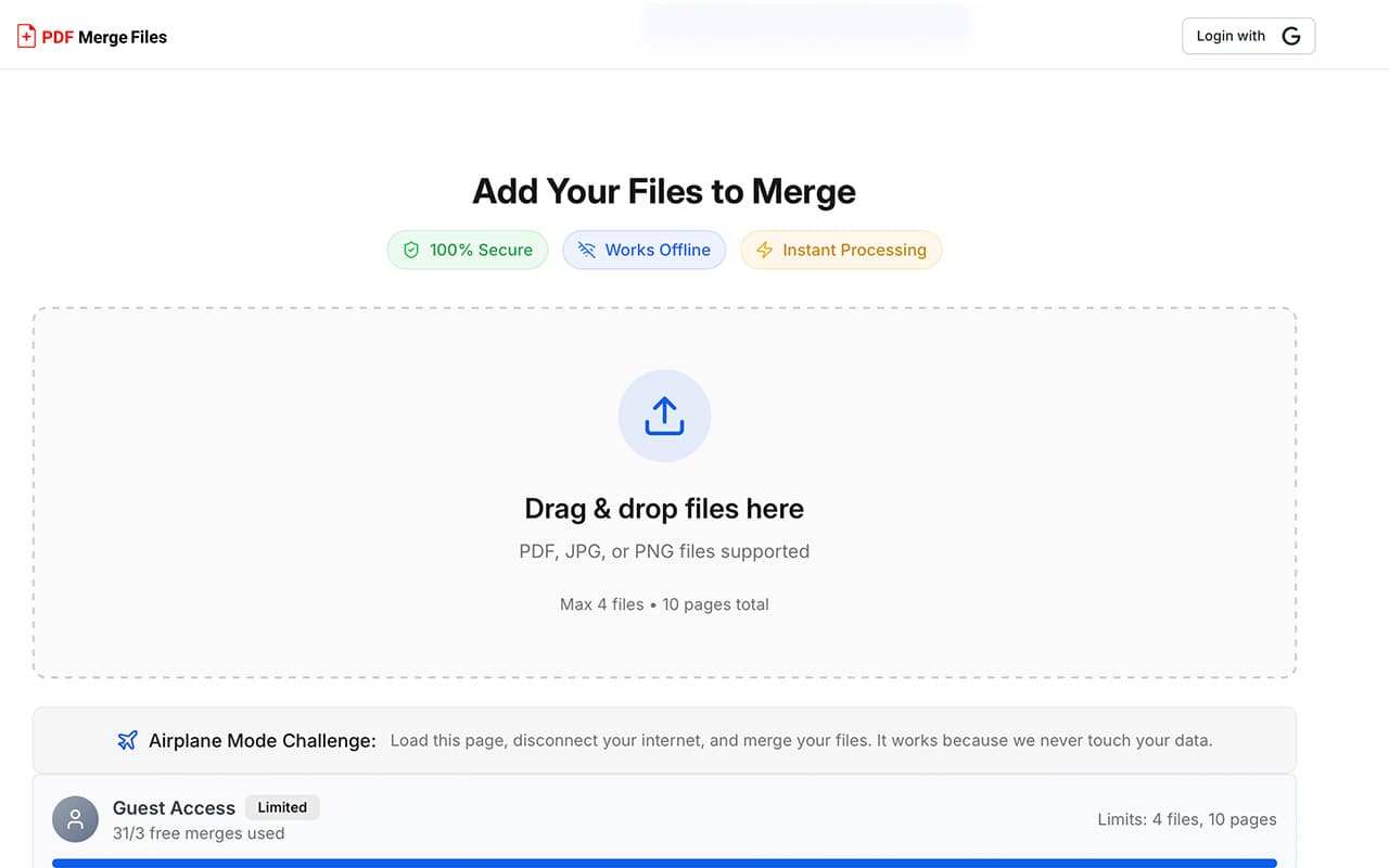 PDF Merge Files screenshot 1