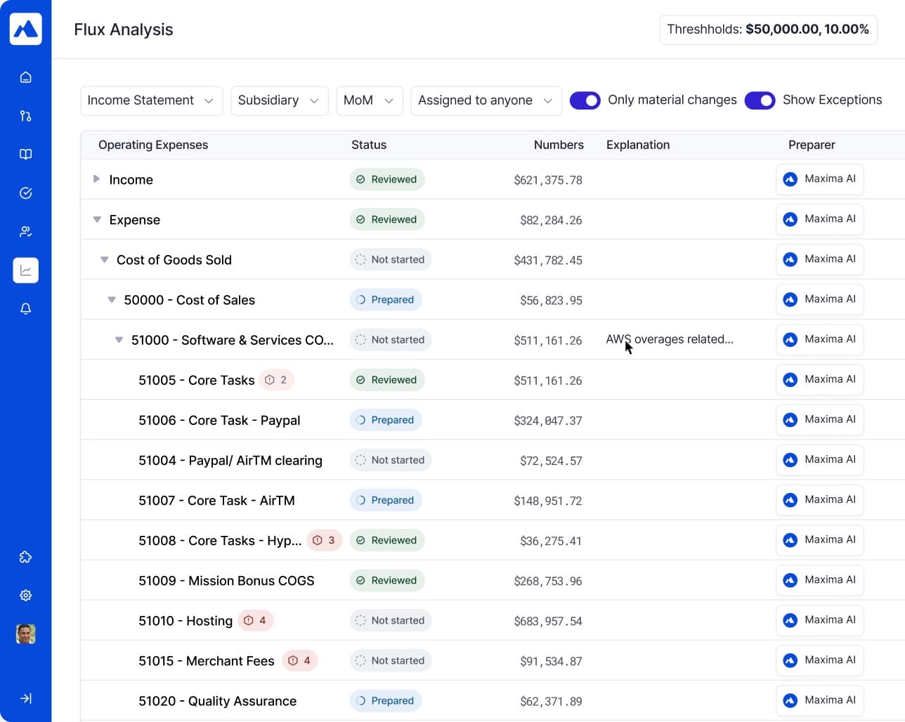 Maxima screenshot 1