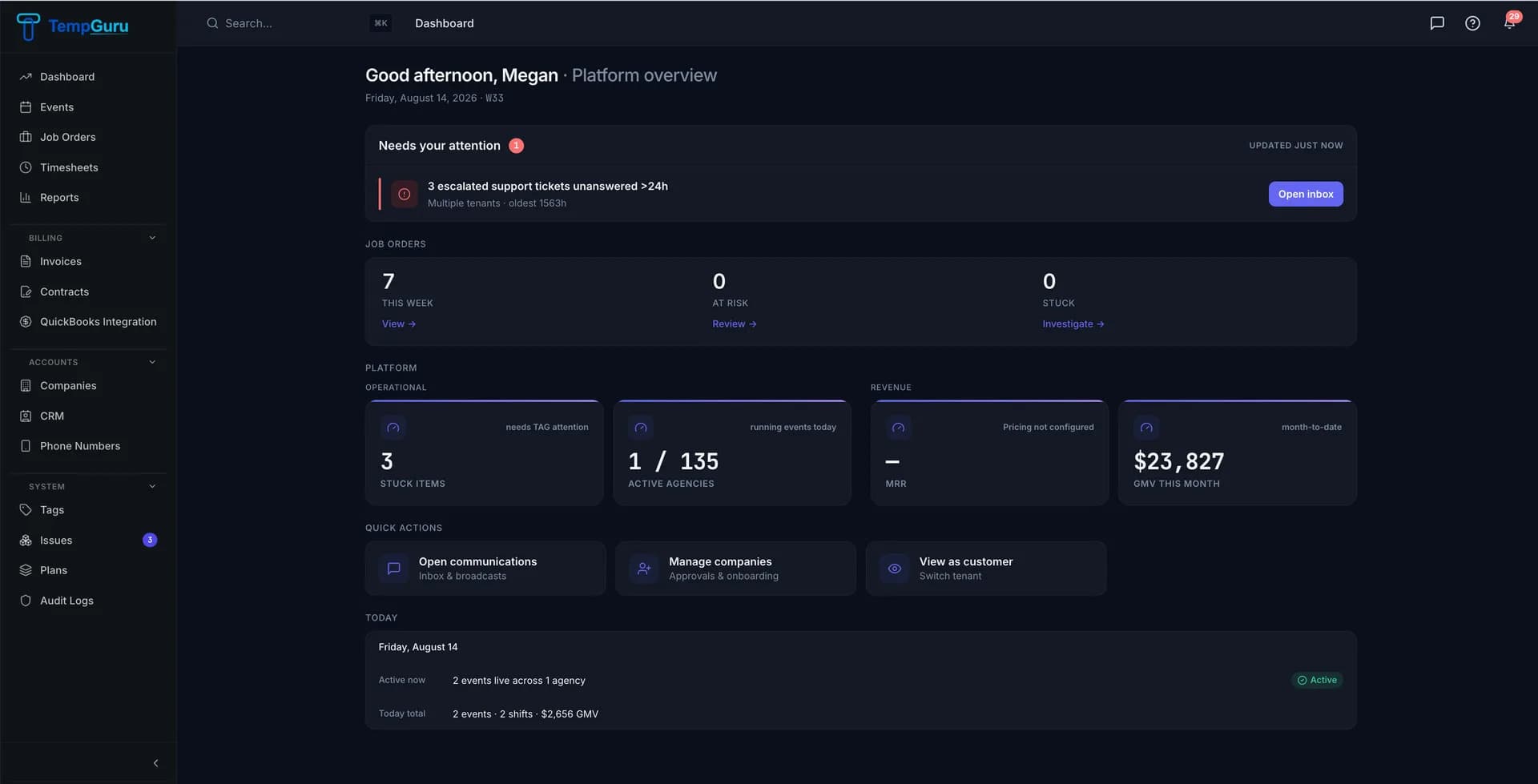 TempGuru — Event Staffing Across the US and Canada screenshot 1