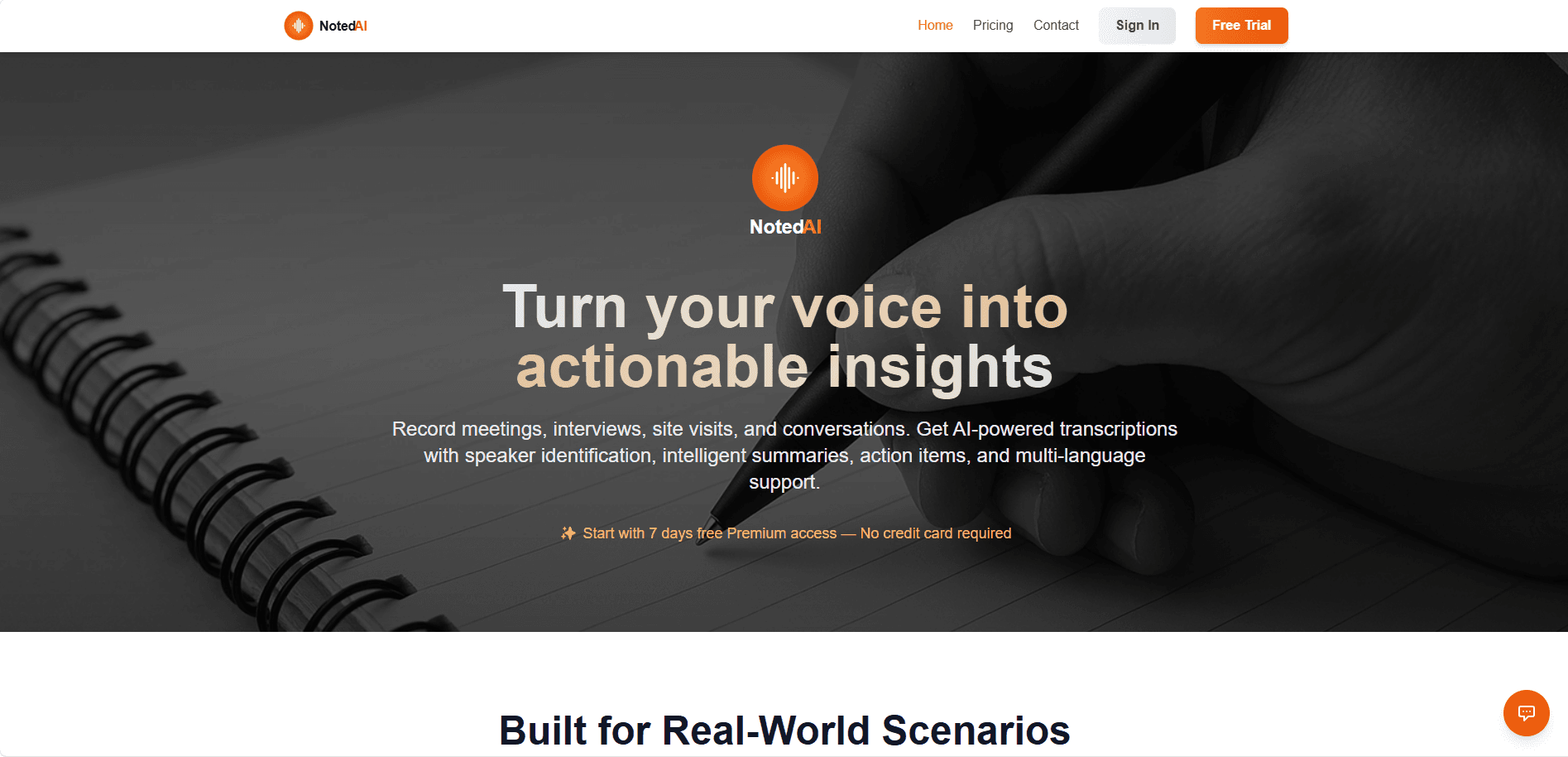 NotedAI screenshot 1