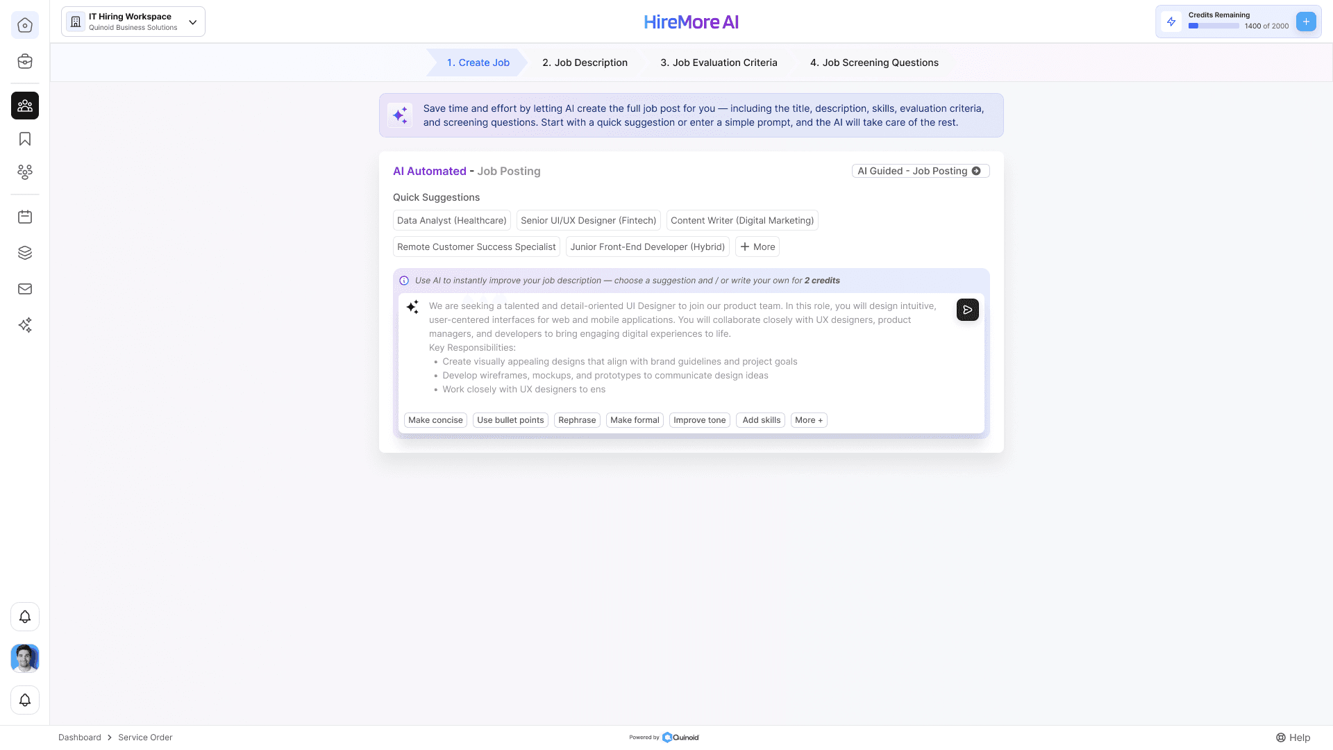 Hiremore AI screenshot 1