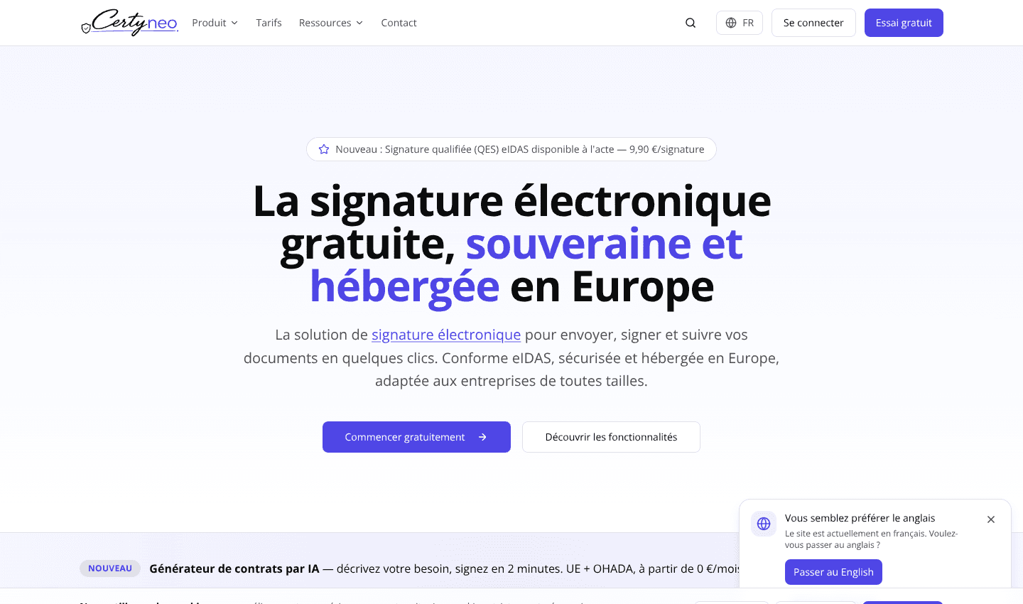 Certyneo — Signature électronique gratuite, conforme eIDAS screenshot 1