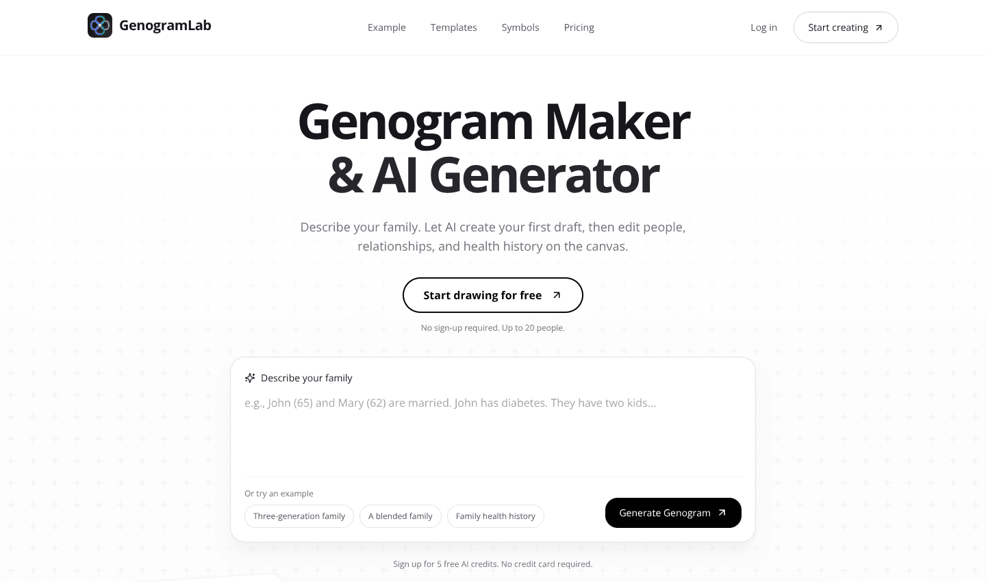 Genogram Maker & AI Generator - Start Free Online Genogram Maker & AI Generator - Start Free Online screenshot 1