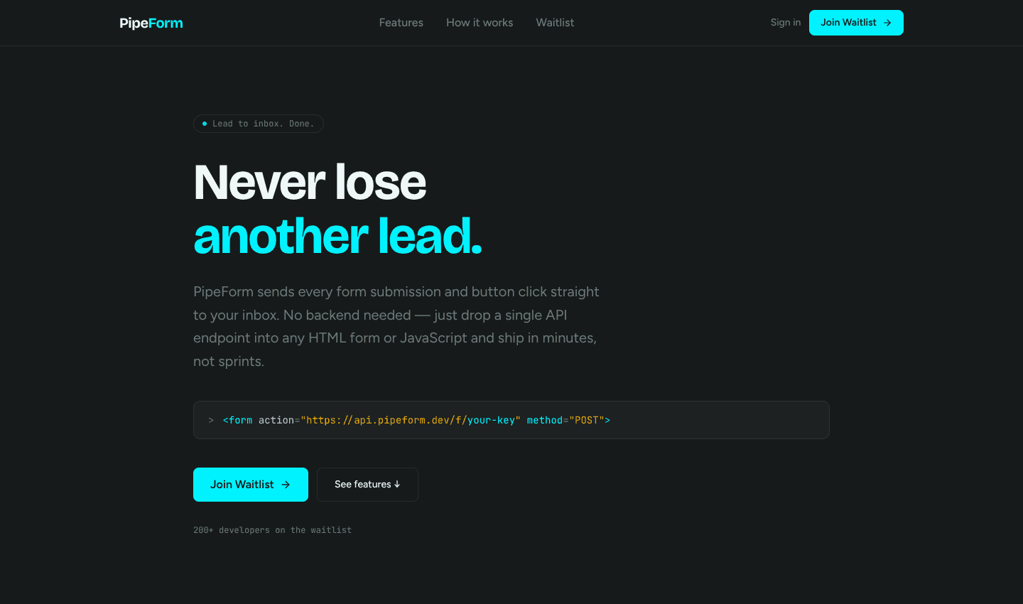 PipeForm screenshot 1