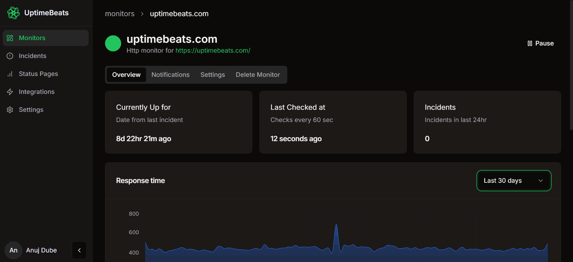 UptimeBeats screenshot 1