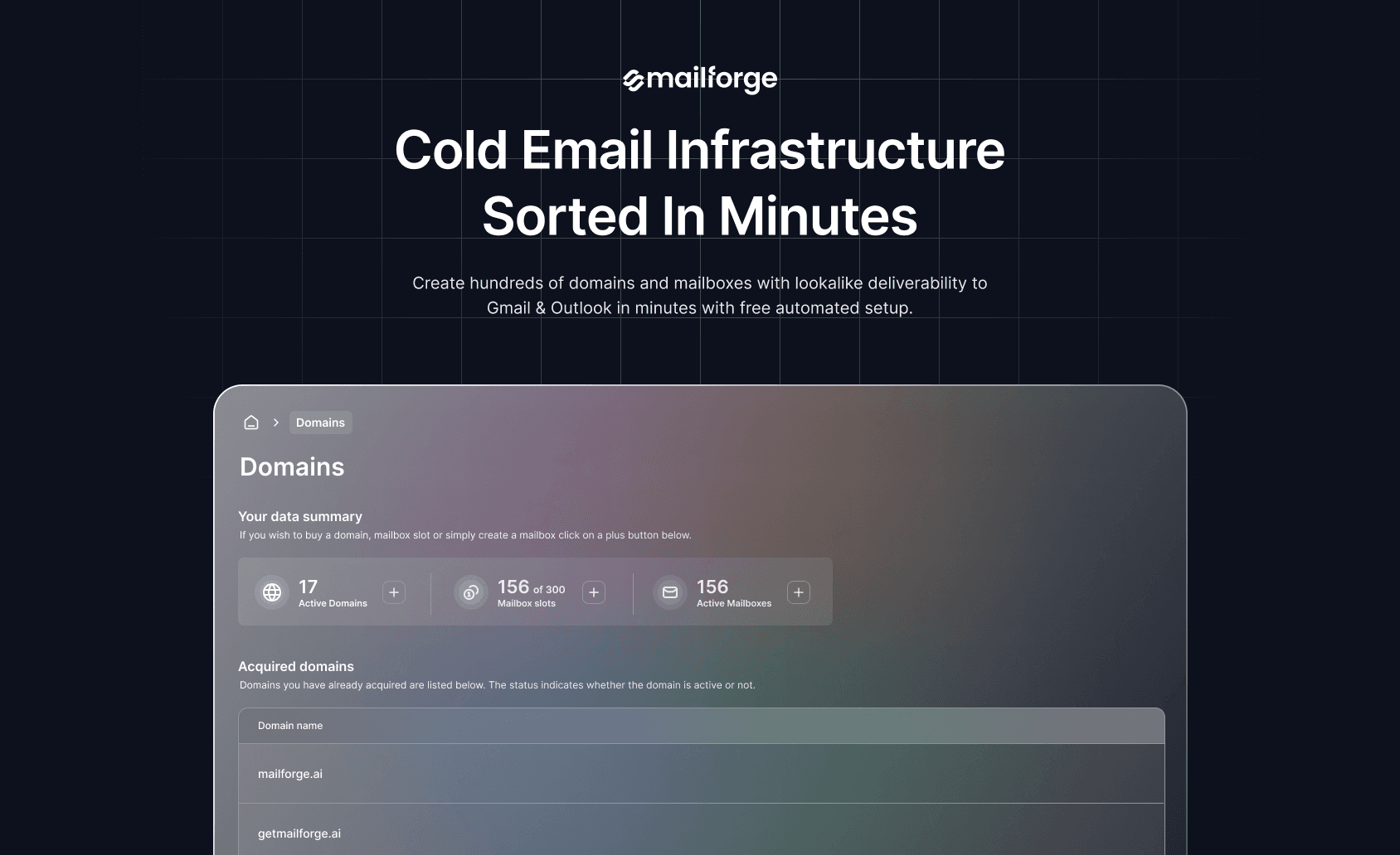 Mailforge screenshot 1