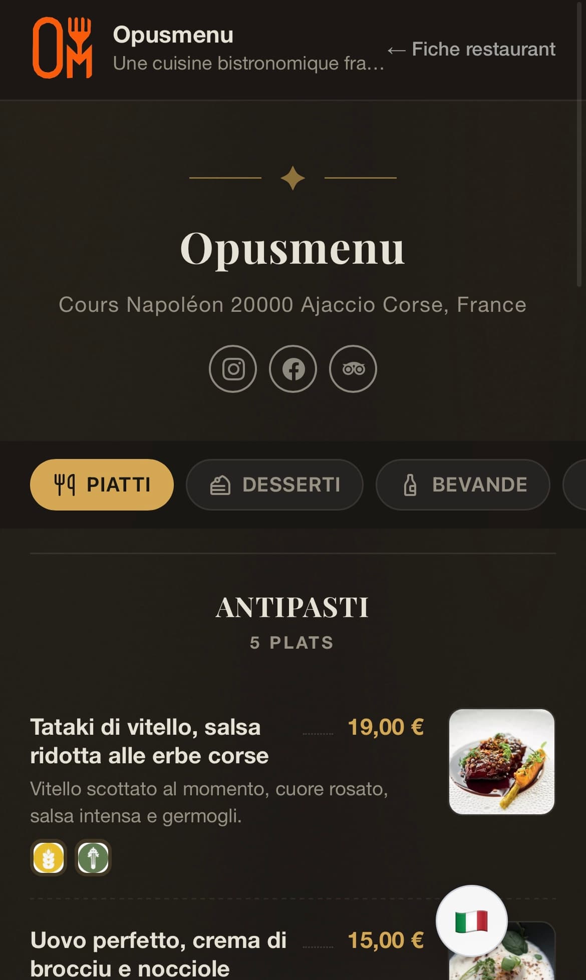 Opusmenu screenshot 1