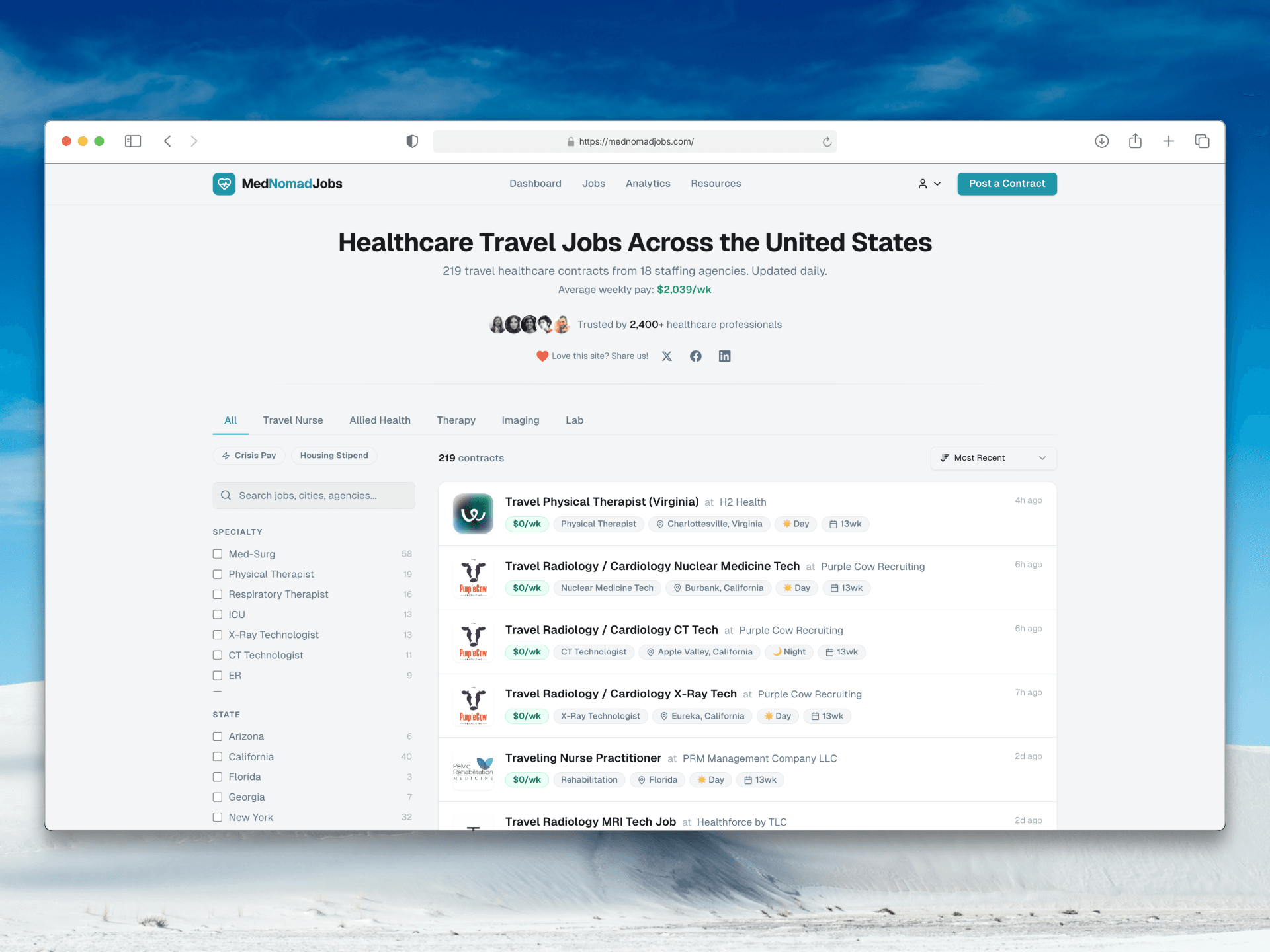 MedNomadJobs screenshot 1