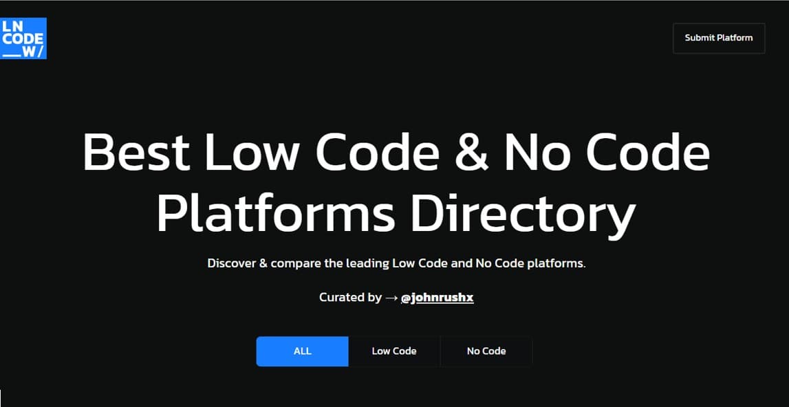 Low Code & No Code Platforms screenshot 1