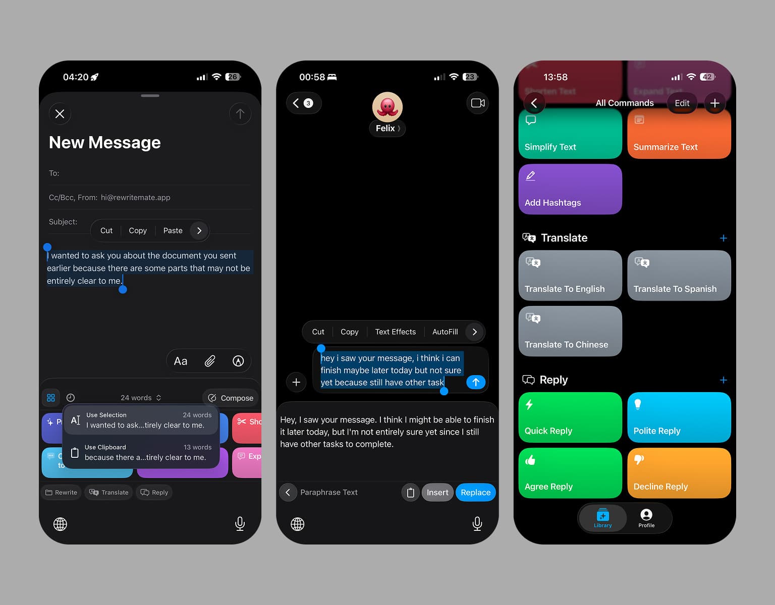 RewriteMate AI Keyboard screenshot 1
