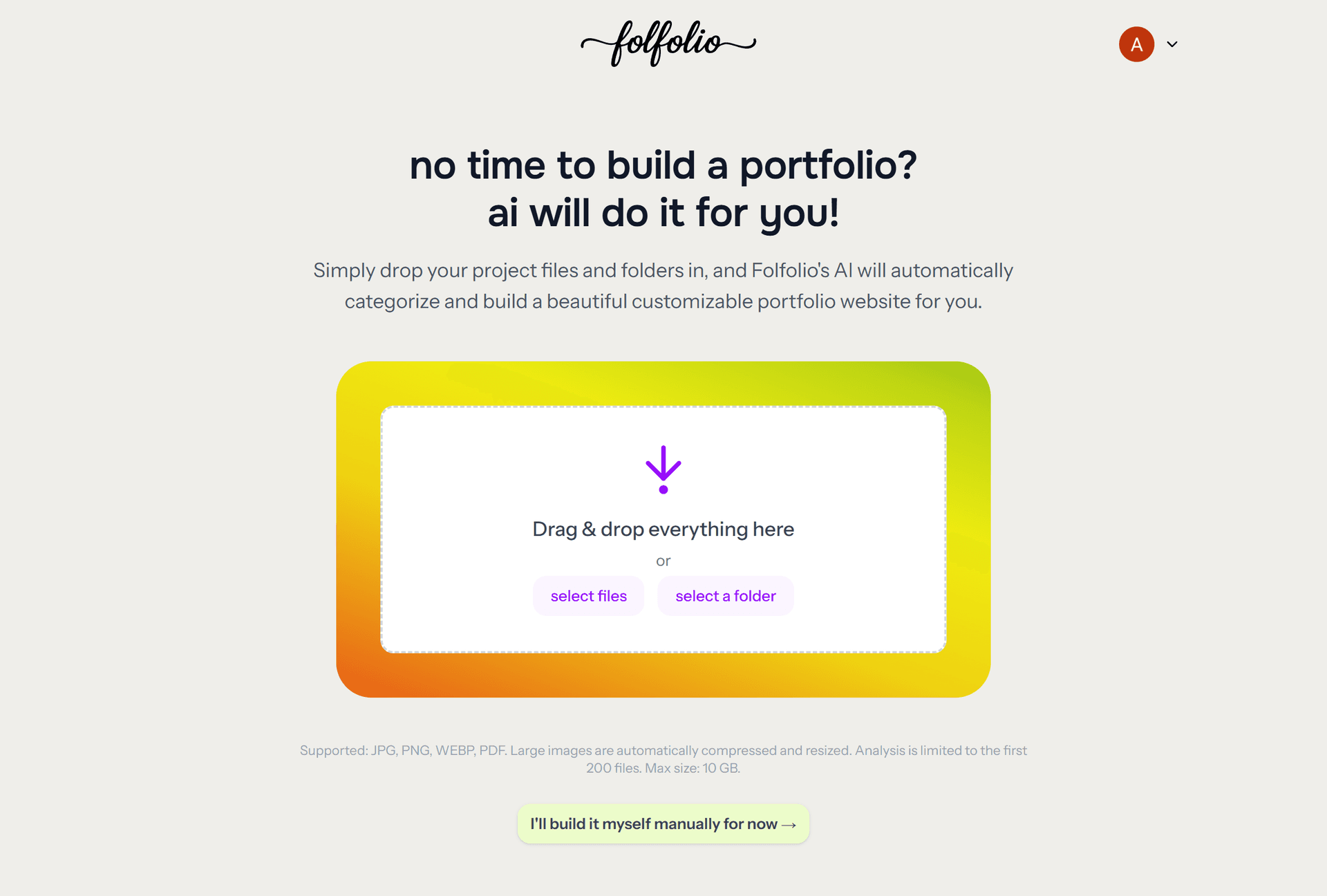Folfolio screenshot 1
