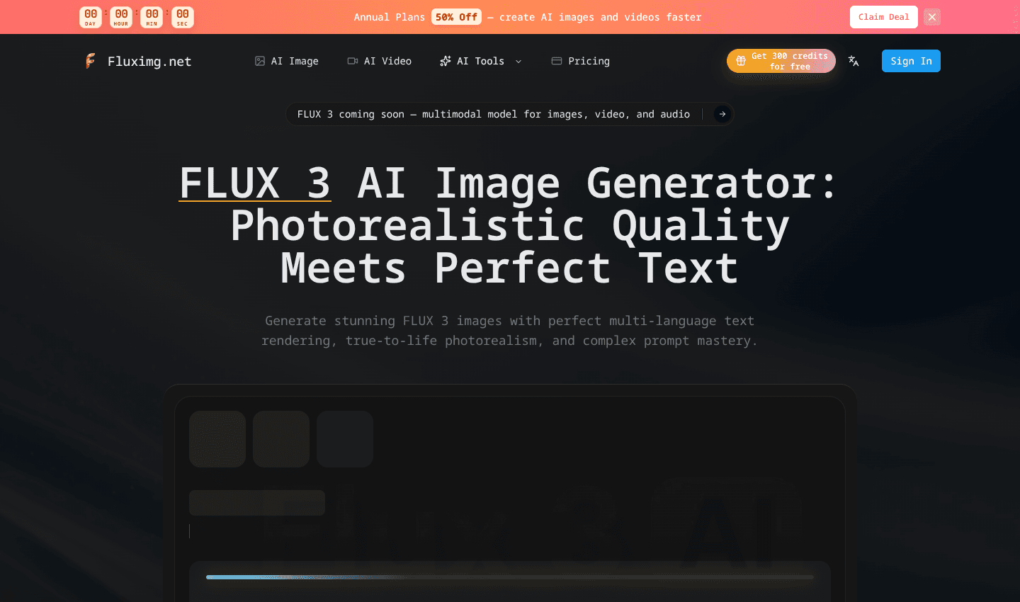 Fluximg - FLUX 3 AI Image Generator screenshot 1