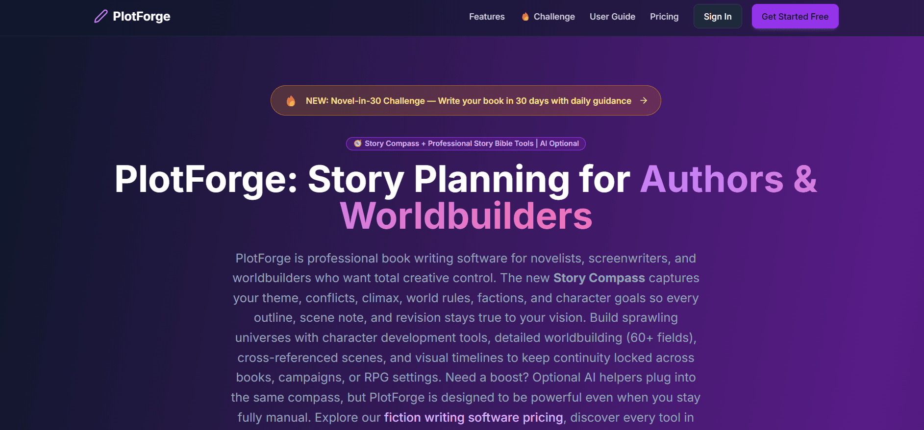 PlotForge screenshot 1