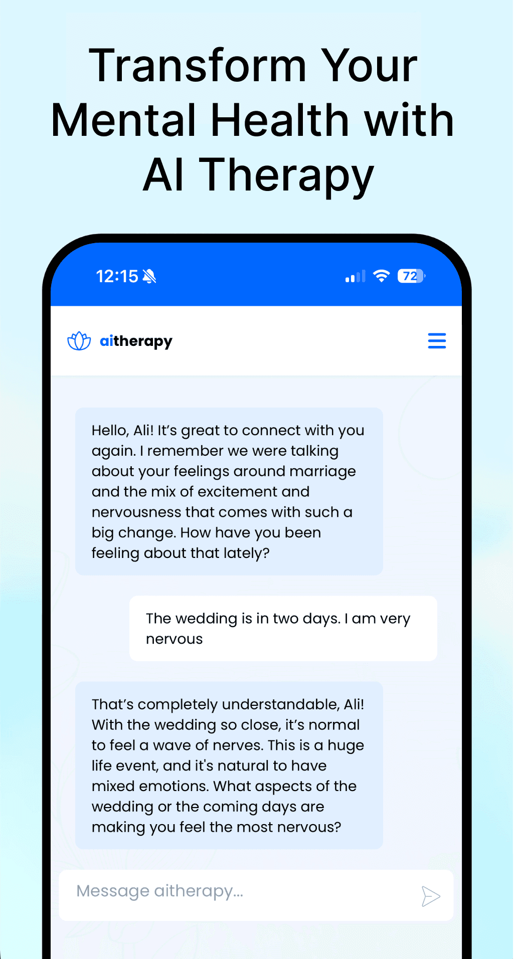 Aitherapy screenshot 1