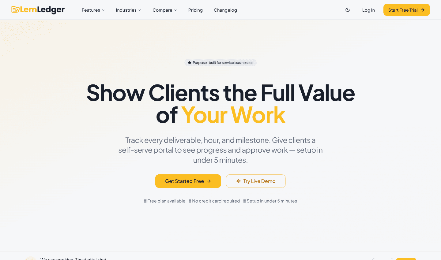LemLedger - Agency Proof-of-Work Platform by Pearl Lemon screenshot 1