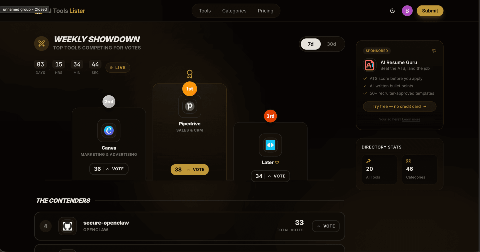 AI Tools Lister screenshot 1