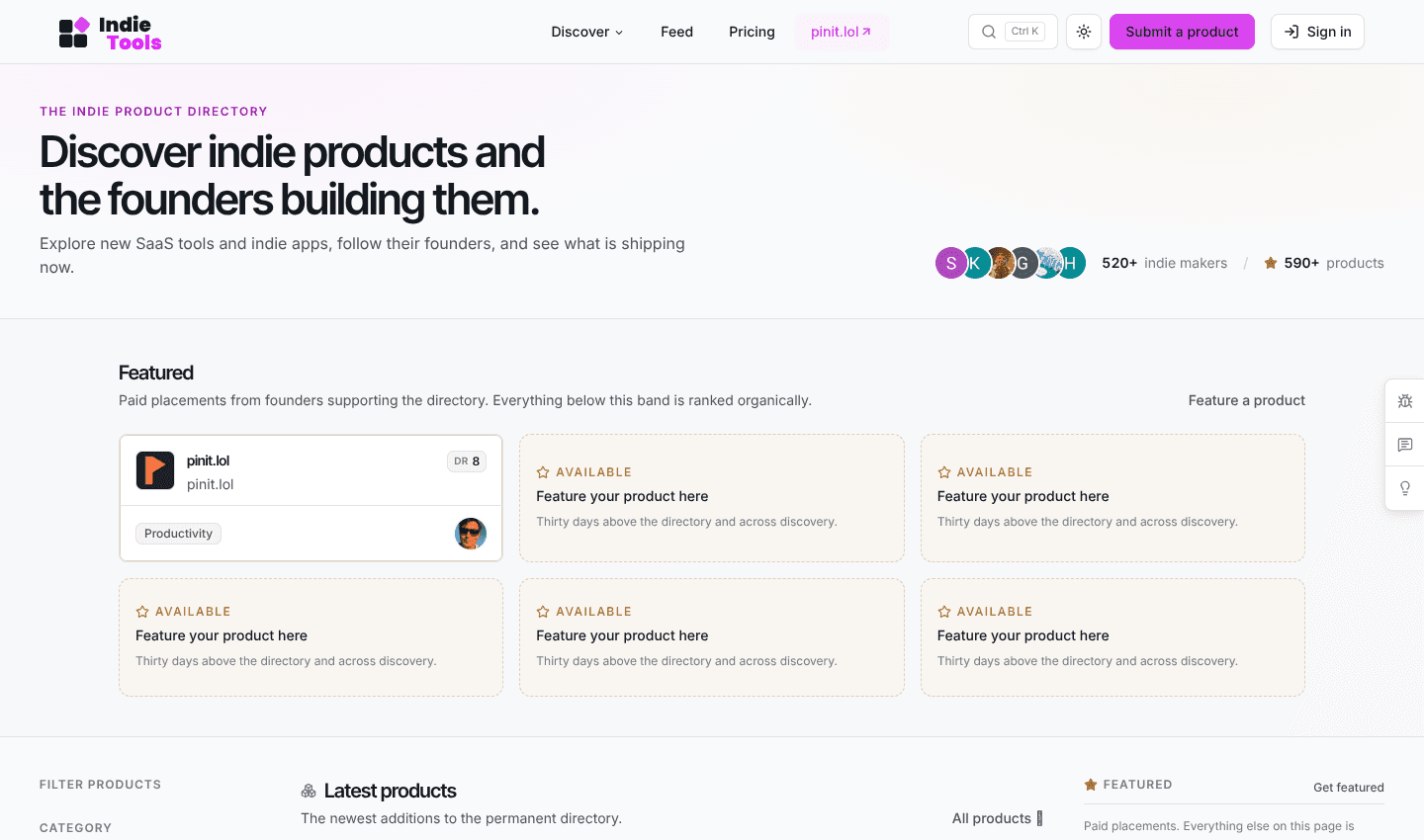 IndieTools screenshot 1
