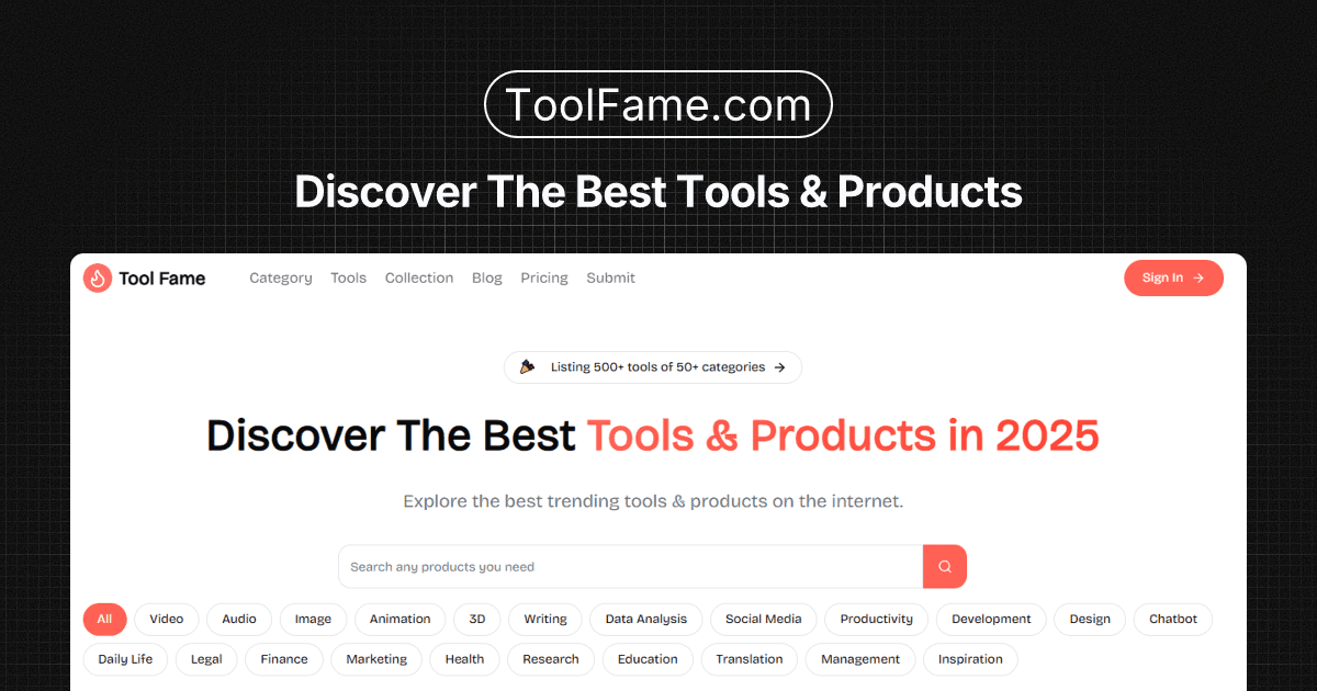 Tool Fame screenshot 1