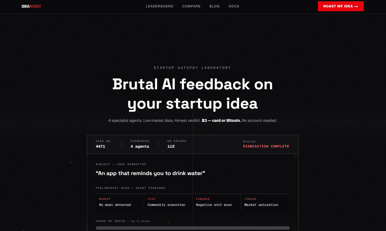 IdeaRoast screenshot 1