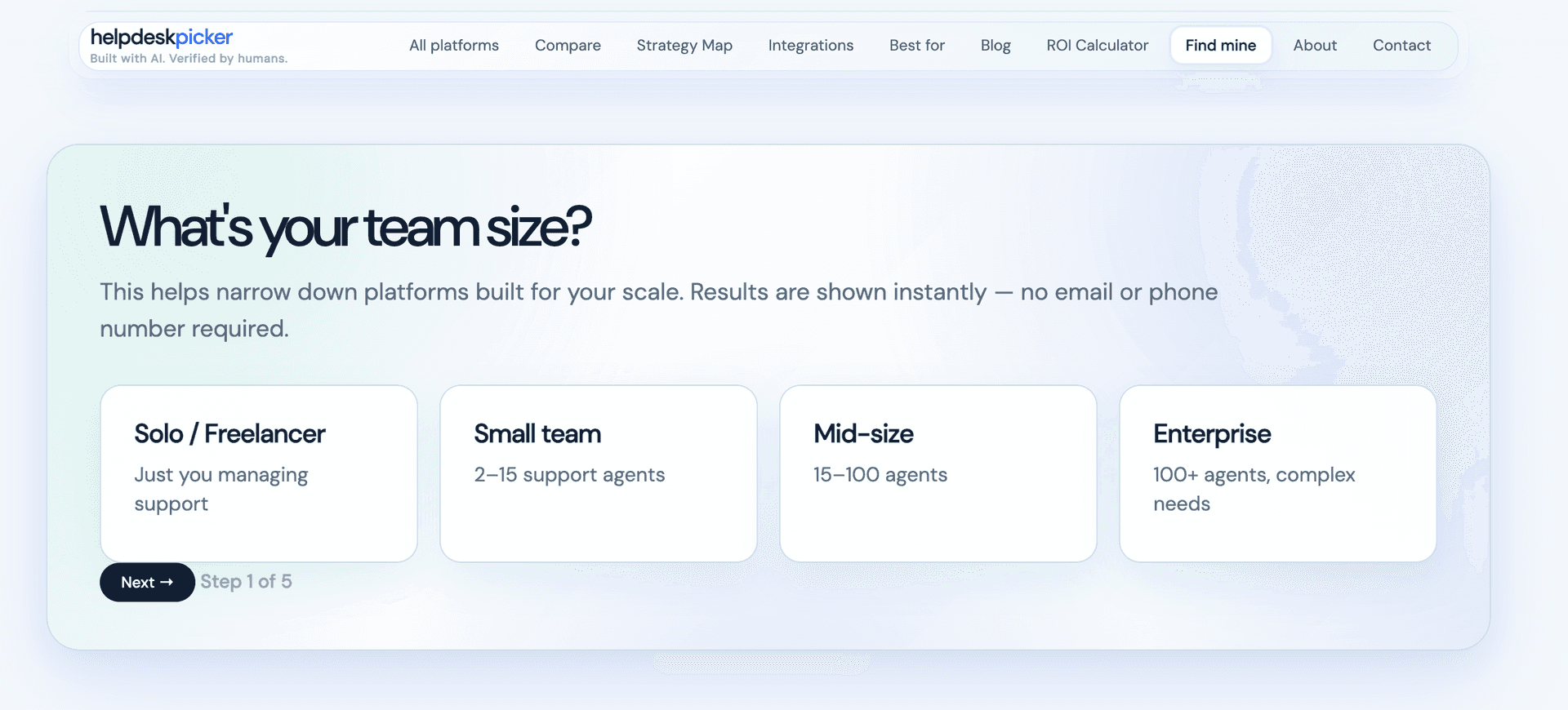 HelpDesk Picker screenshot 1