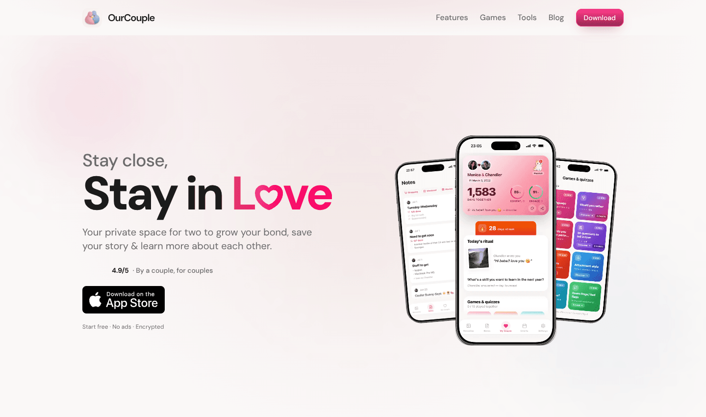 OurCouple — The Cozy Couple App for Daily Connection (Free) screenshot 1