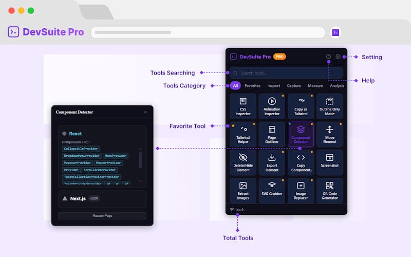 DevSuite Pro Extension screenshot 1