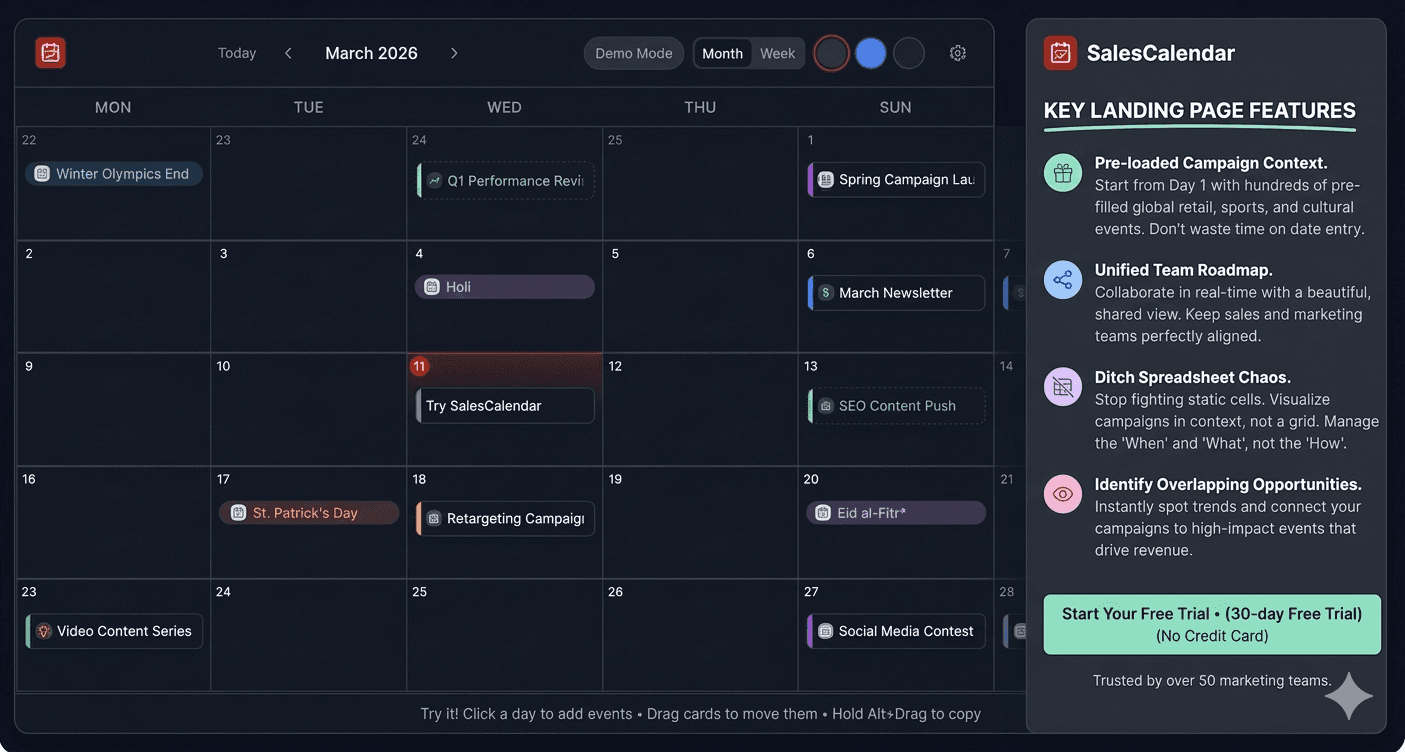 SalesCalendar screenshot 1