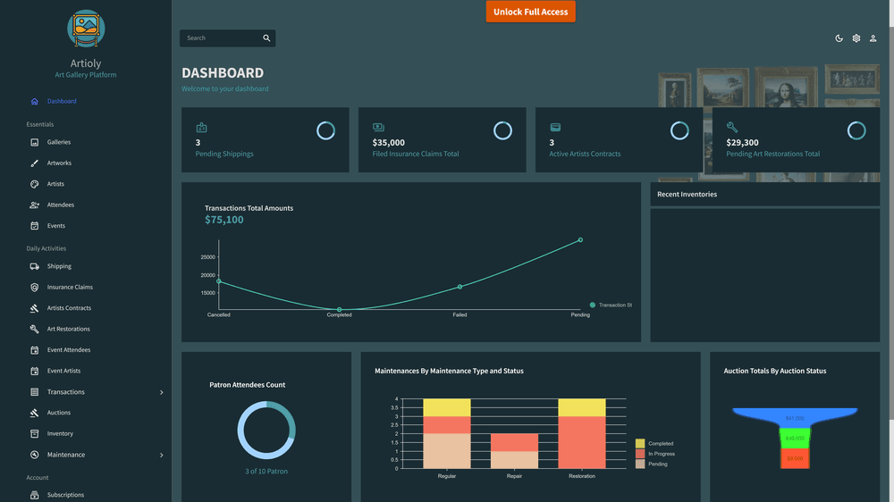 Artioly screenshot 1
