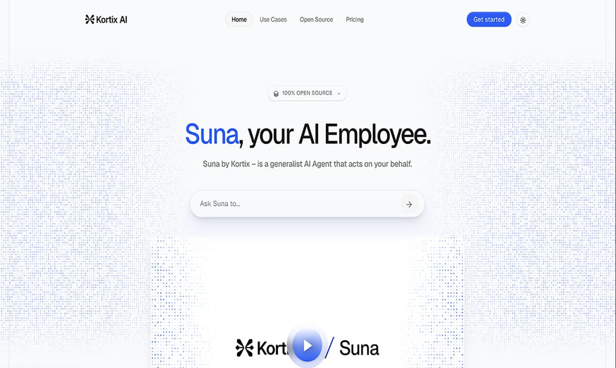 Kortix Suna AI screenshot 1