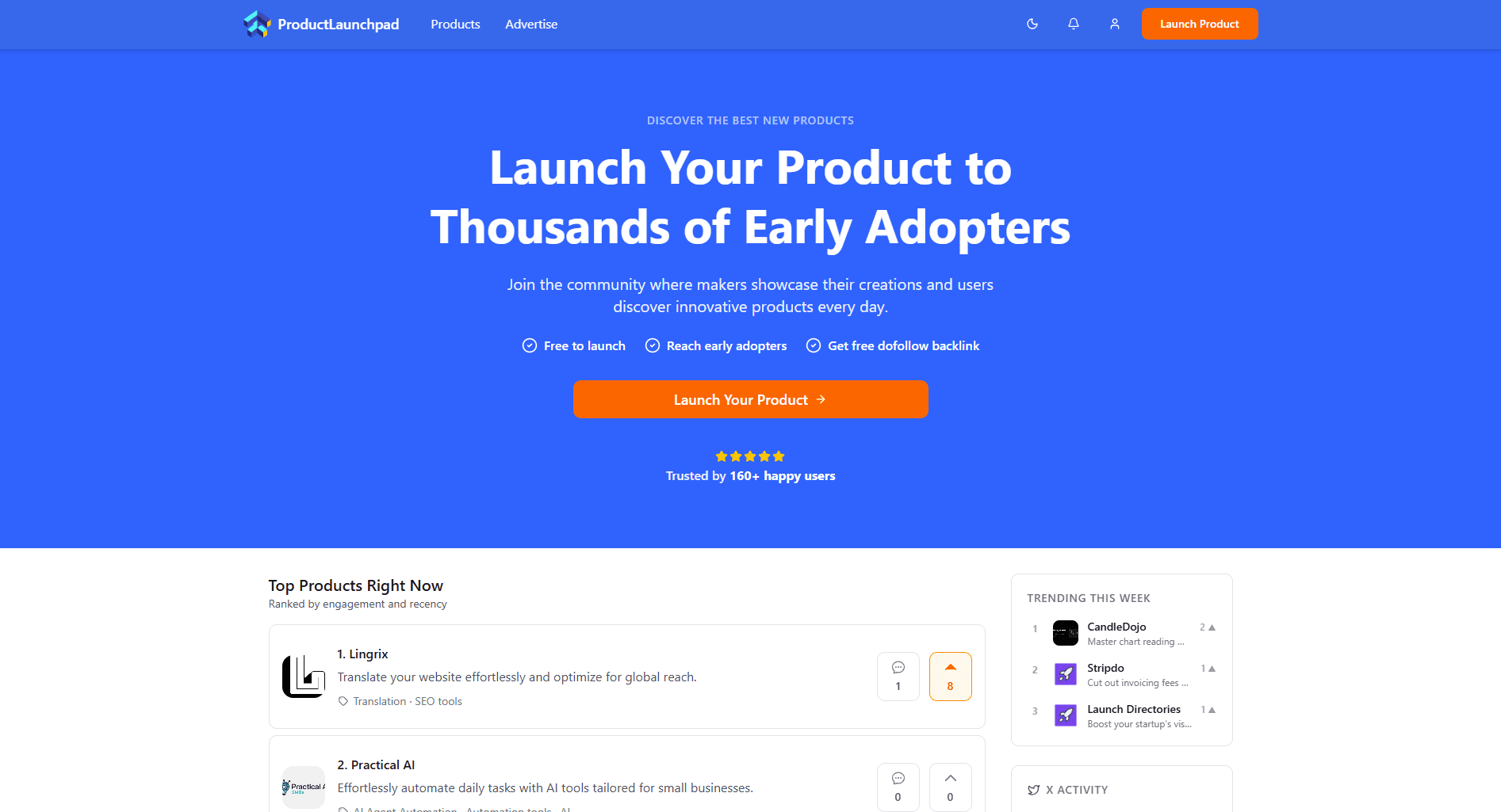 Product Launchpad screenshot 1