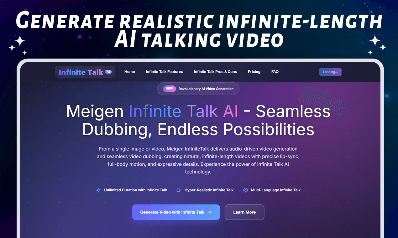 InfiniteTalk AI screenshot 1