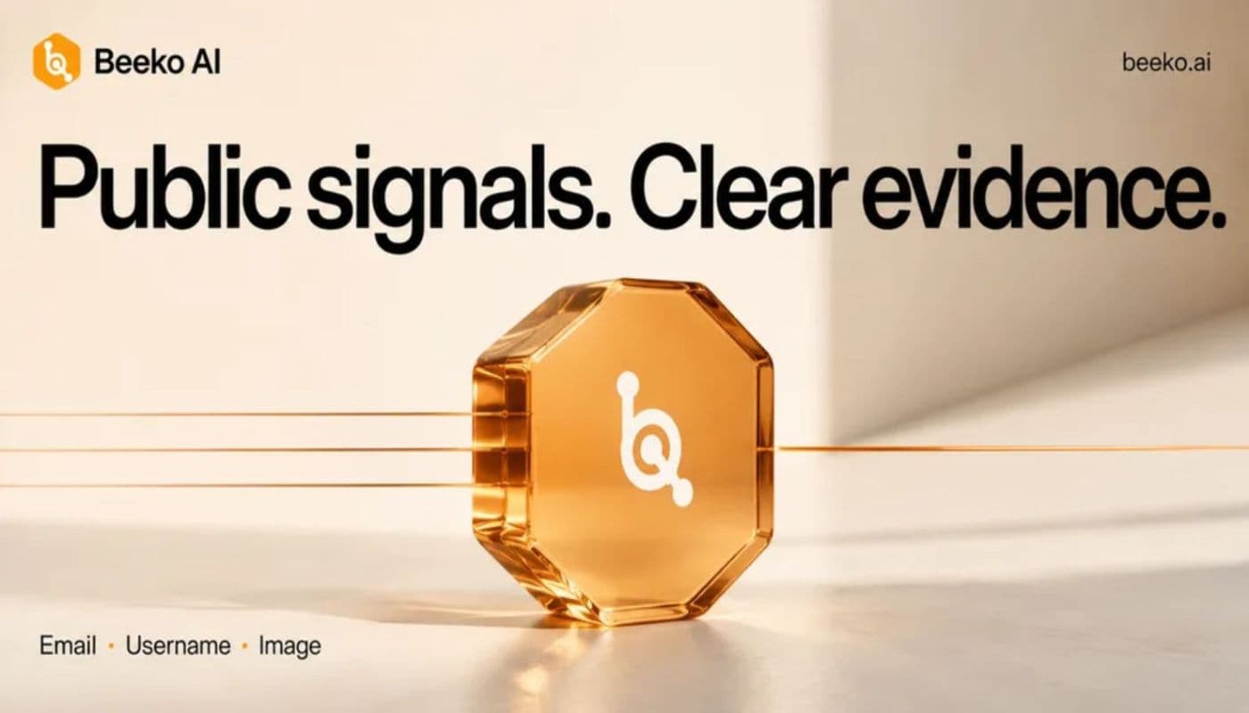 Digital Identity OSINT: Email, Username & Image | Beeko AI screenshot 1