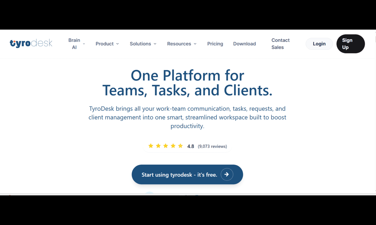 Tyrodesk screenshot 1