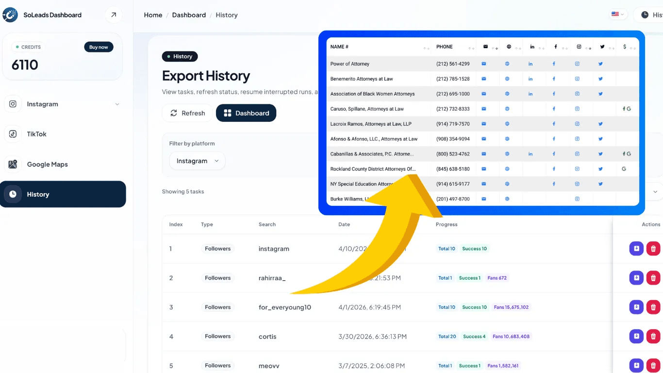 IG Follower Export Tool screenshot 1