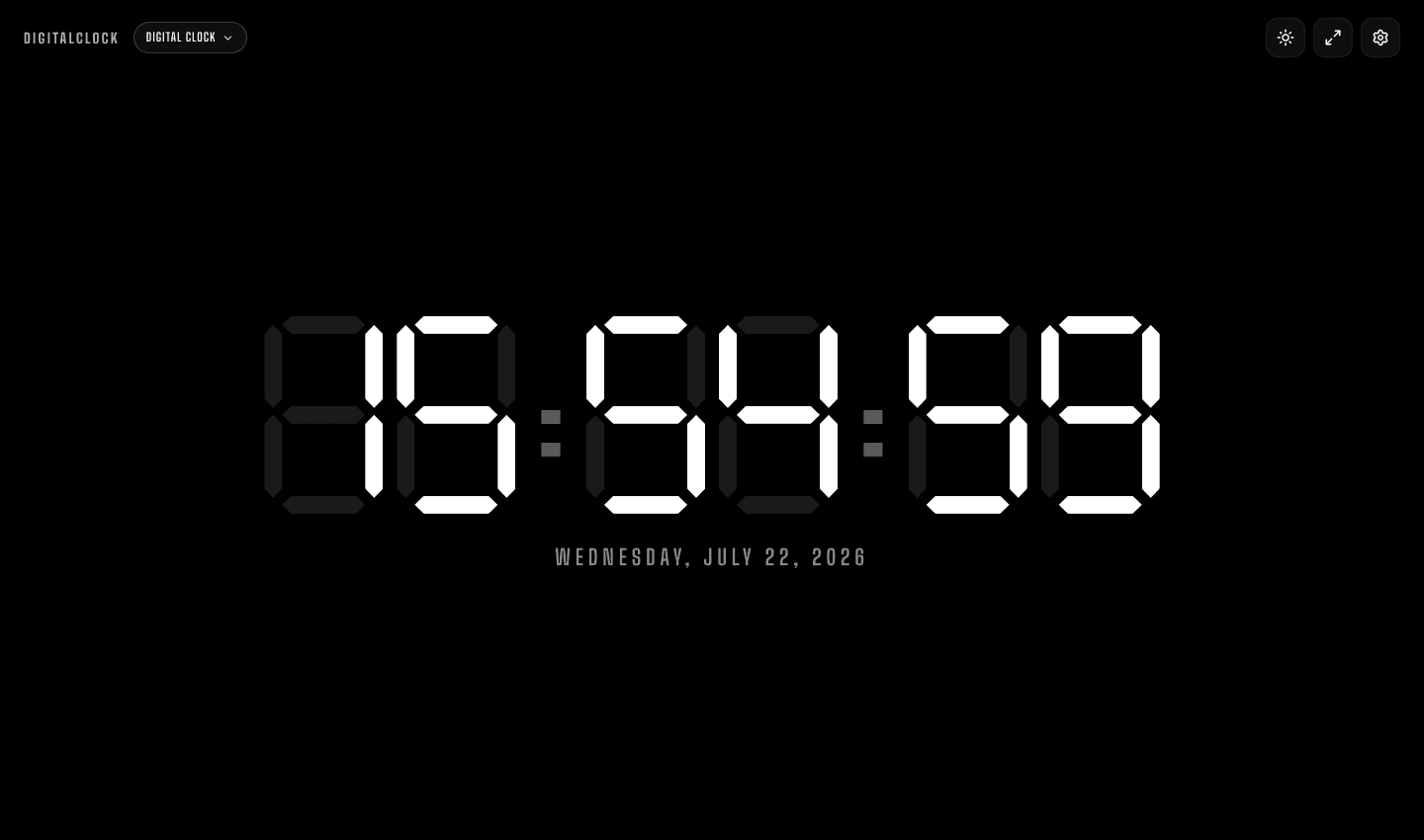 Digital Clock Online screenshot 1