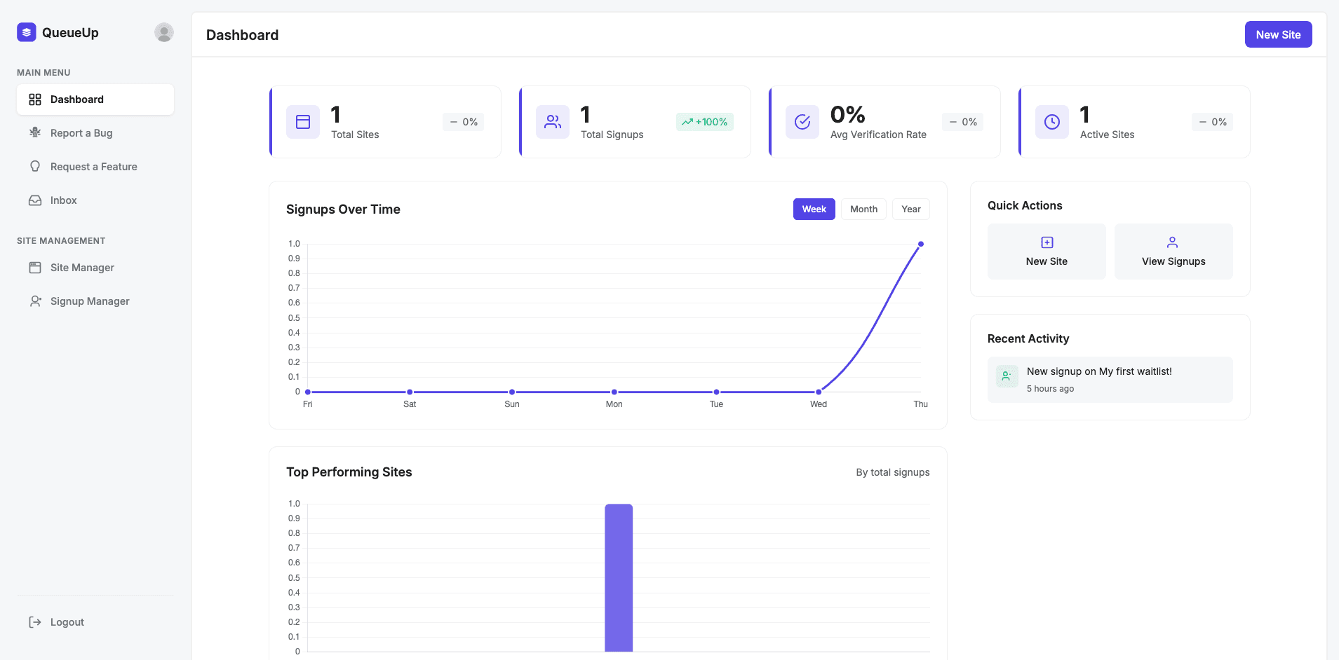 QueueUp screenshot 1