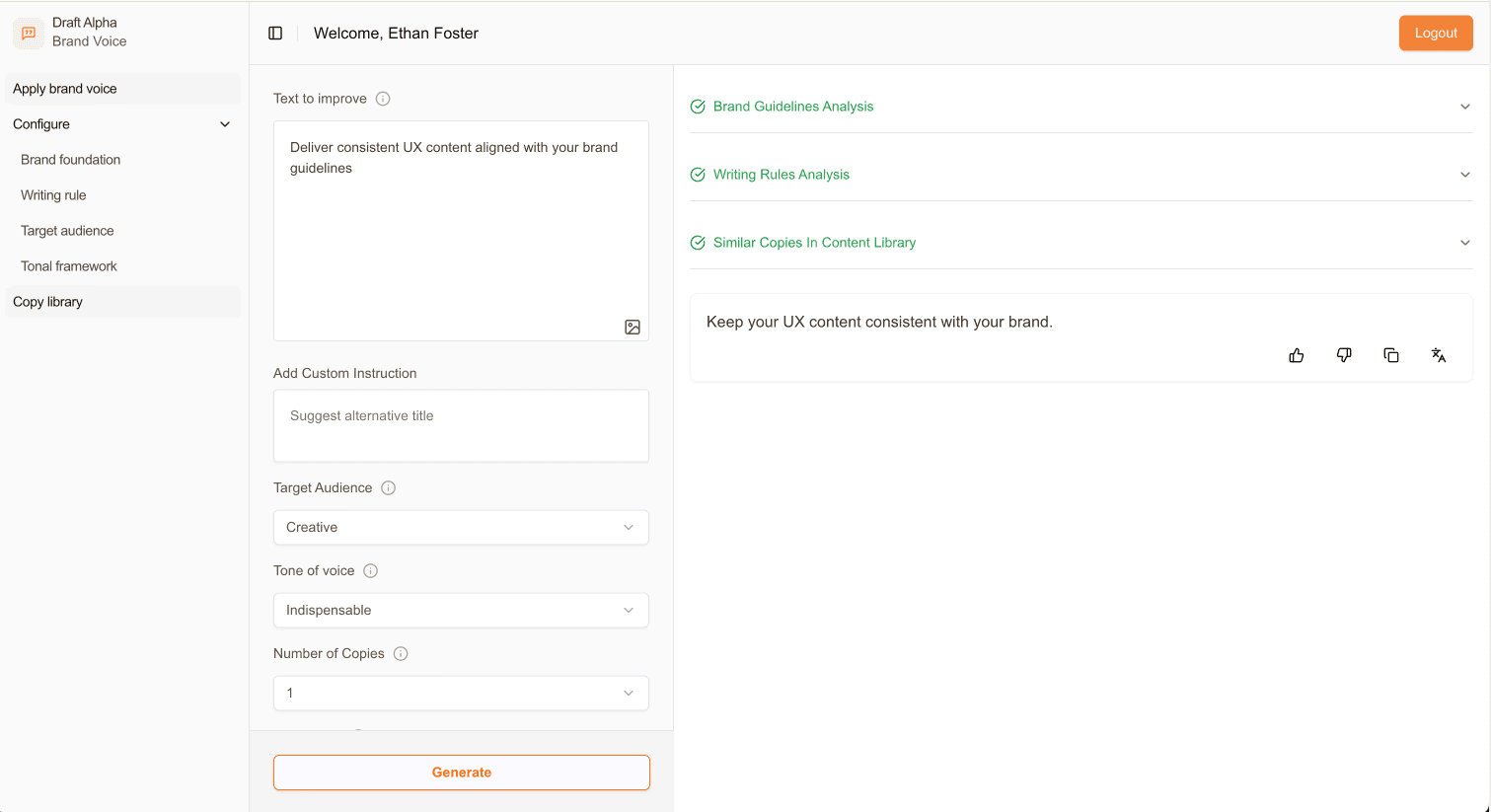 Draft Alpha screenshot 1