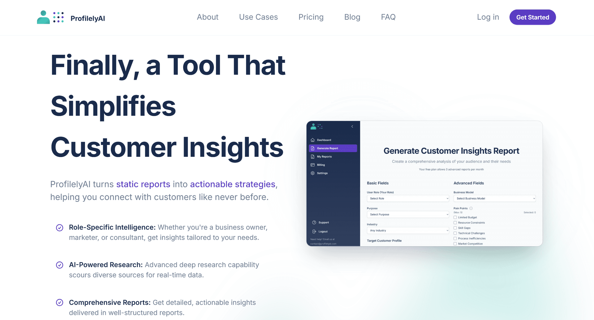 ProfilelyAI screenshot 1