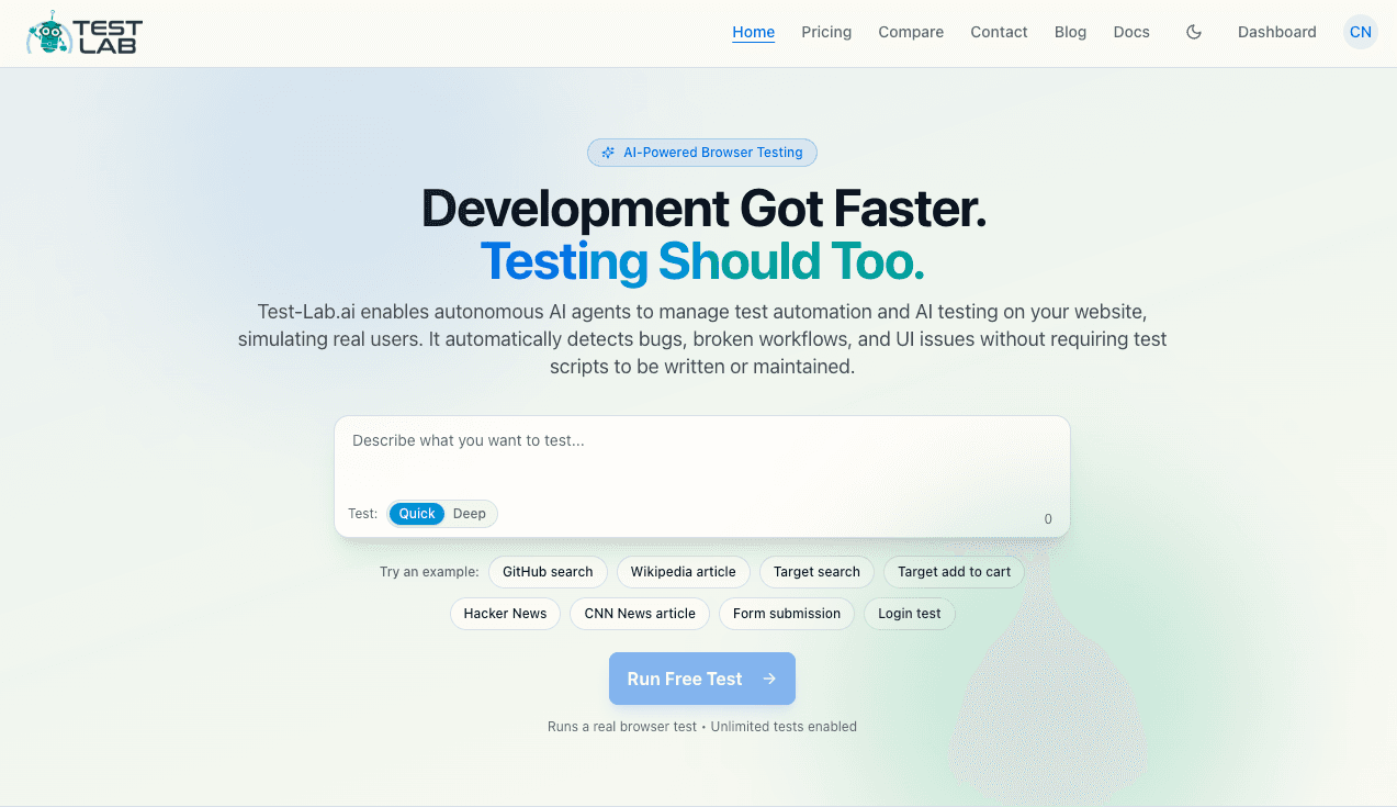 Test-Lab.ai screenshot 1