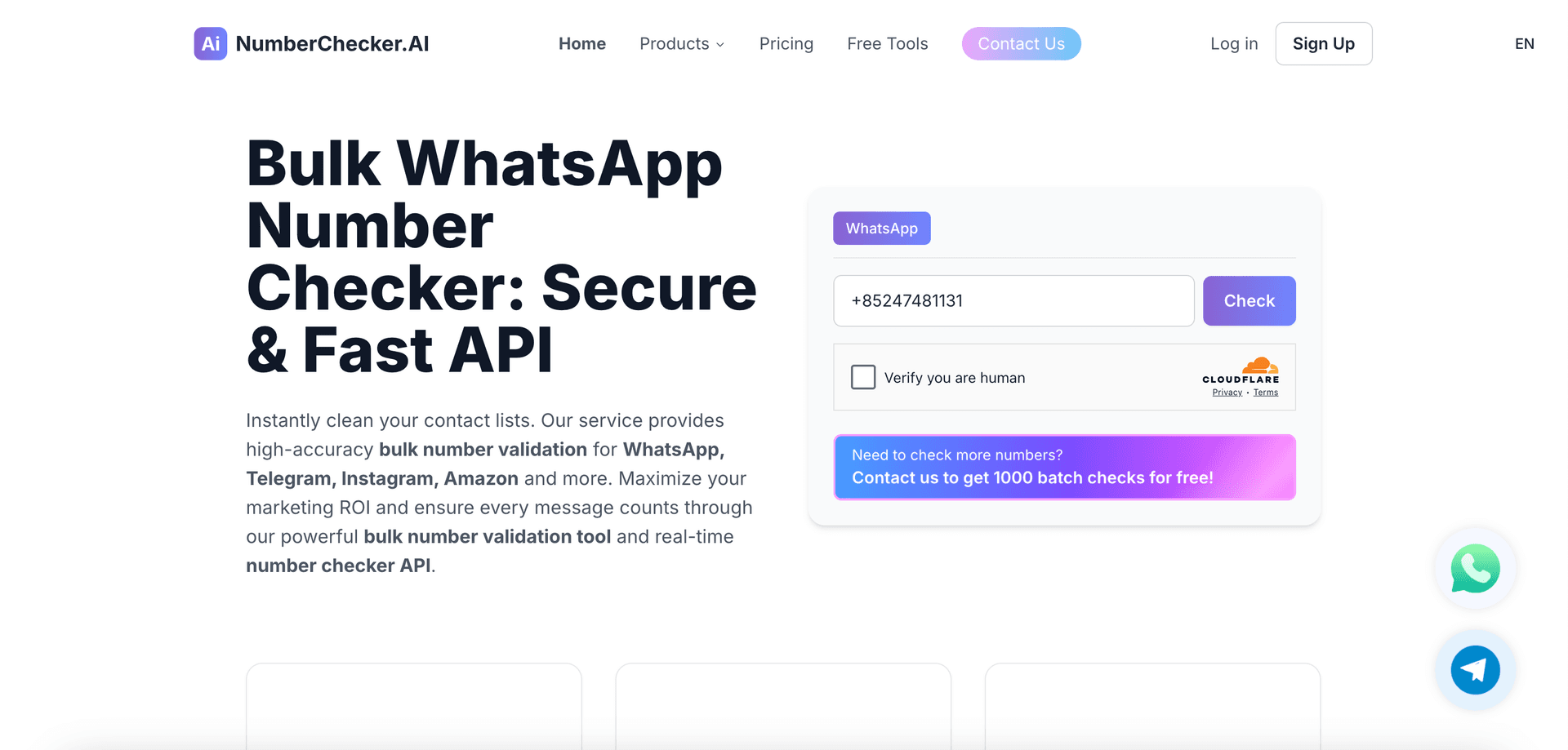 numberchecker.ai screenshot 1