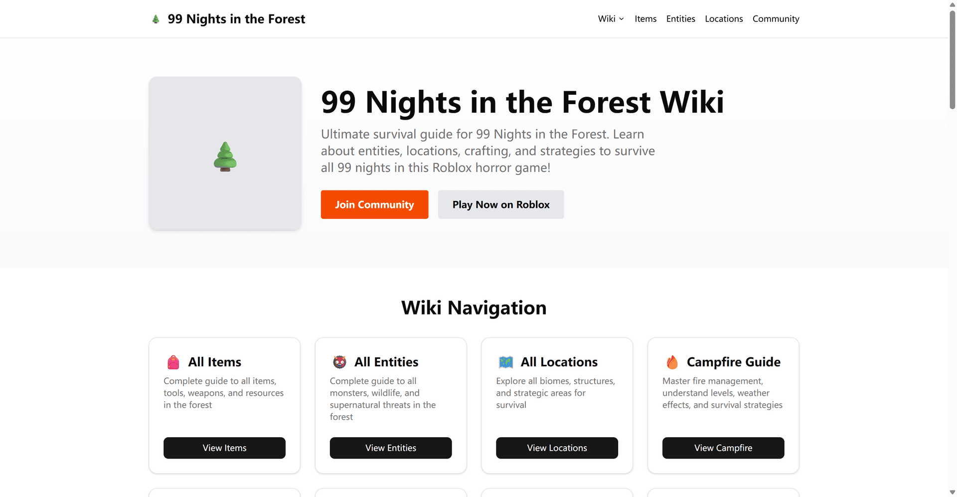 99 Nights in the Forest Wiki screenshot 1