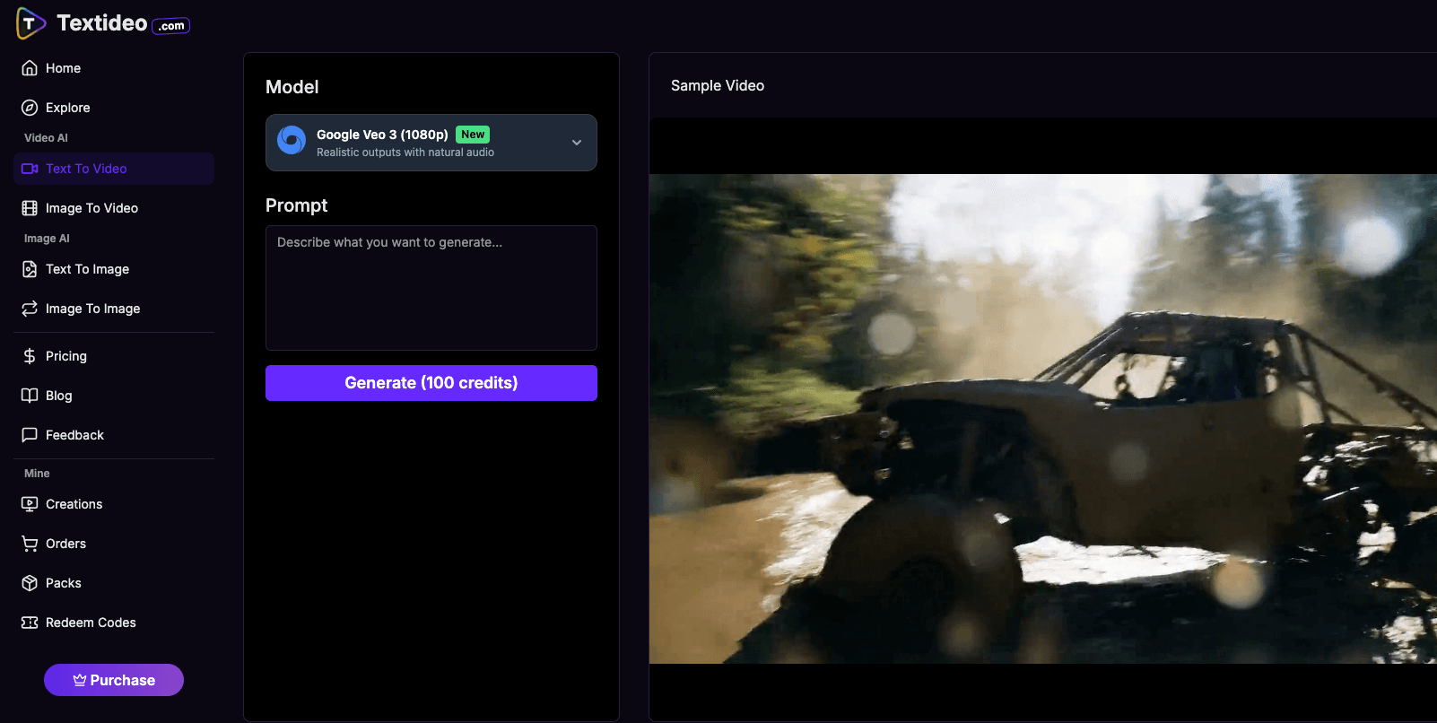 textideo.com   screenshot 1